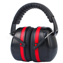 (Red) SNR 105dB Electronic Shooting Earmuff Noise Reduction Ear Protection Safety Ear Muffs for Hunting Shooting Exercise
