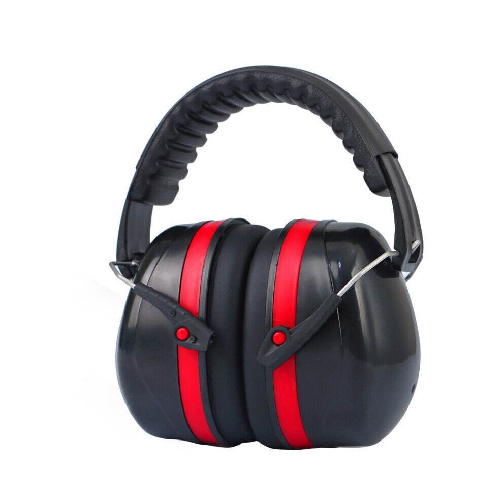 (Red) SNR 105dB Electronic Shooting Earmuff Noise Reduction Ear Protection Safety Ear Muffs for Hunting Shooting Exercise