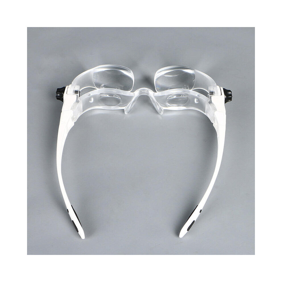 Greenzech Tv Reading Glasses Magnifier Loupe Headband With Phone Holder Case
