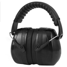 (Black) SNR 105dB Electronic Shooting Earmuff Noise Reduction Ear Protection Safety Ear Muffs for Hunting Shooting Exercise