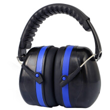 (Blue) SNR 105dB Electronic Shooting Earmuff Noise Reduction Ear Protection Safety Ear Muffs for Hunting Shooting Exercise