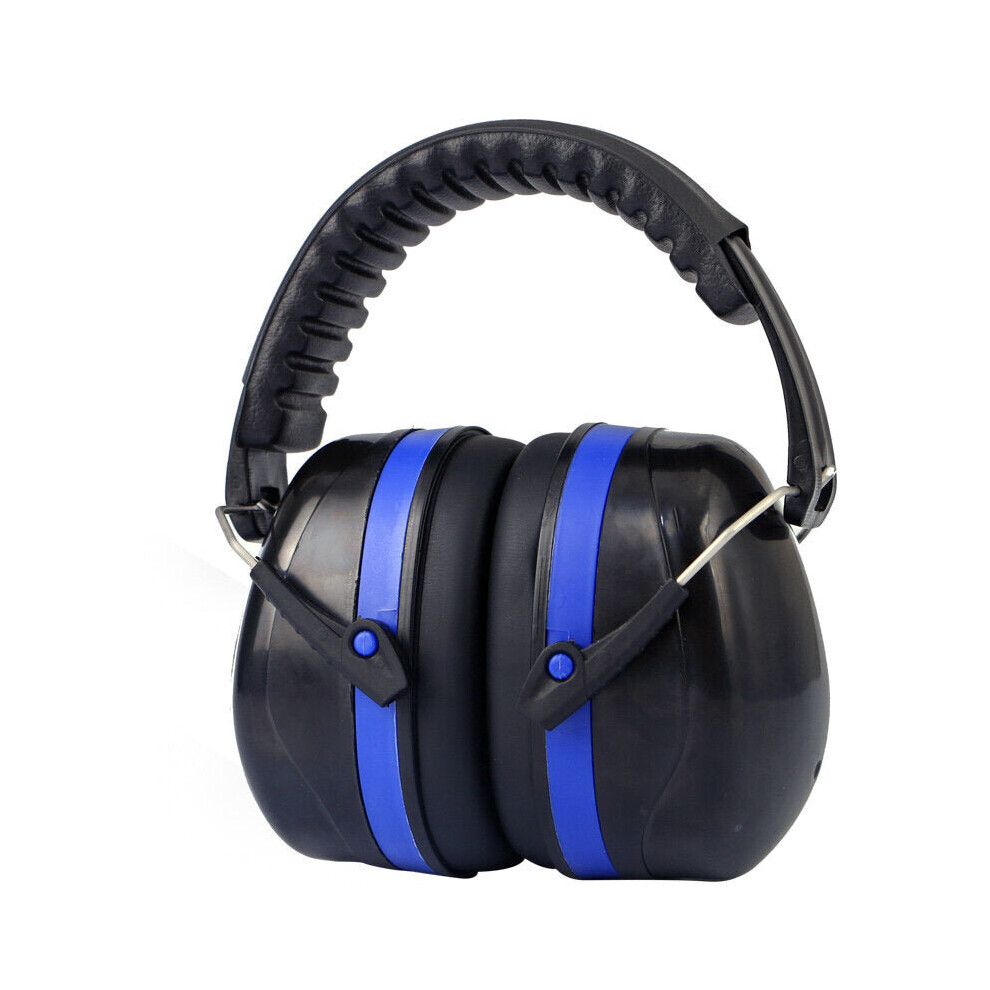 (Blue) SNR 105dB Electronic Shooting Earmuff Noise Reduction Ear Protection Safety Ear Muffs for Hunting Shooting Exercise