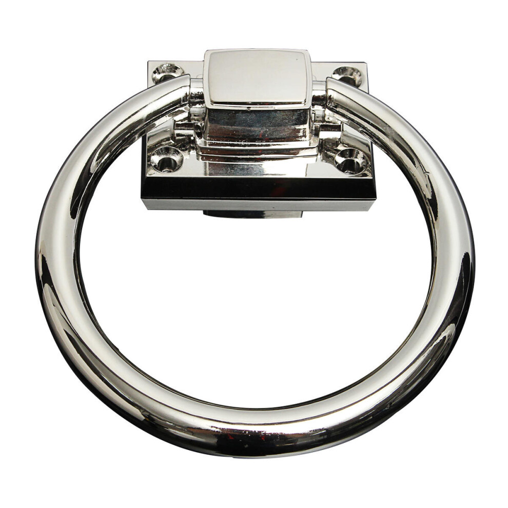 Stainless Steel Knocker Pulls Handle Pull Rings Shiny Silver For Wooden Door Chair 3654659136220