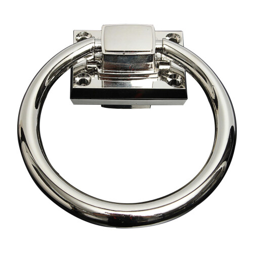 Stainless Steel Knocker Pulls Handle Pull Rings Shiny Silver for Wooden Door Chair 1