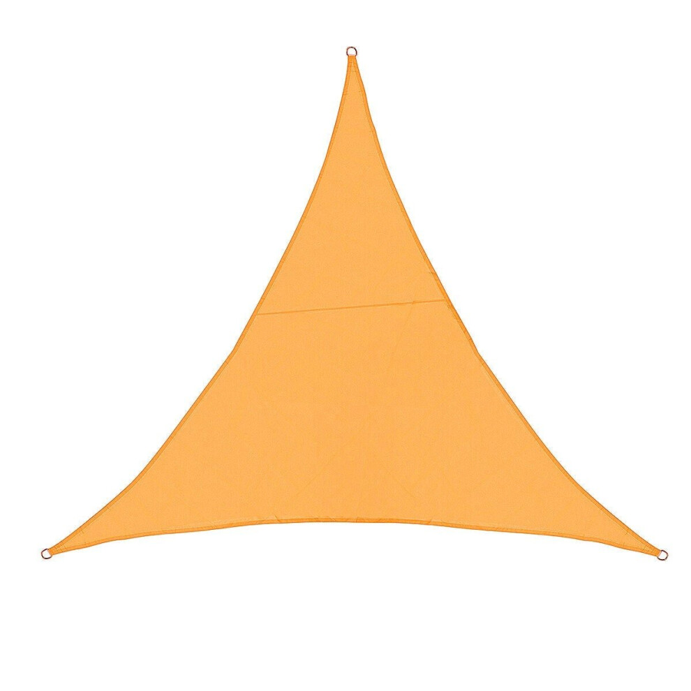 (Orange) Sun Shade Sail Waterproof 420D Oxford Polyester Canopy Cover Awning Garden Yard Plant Protection