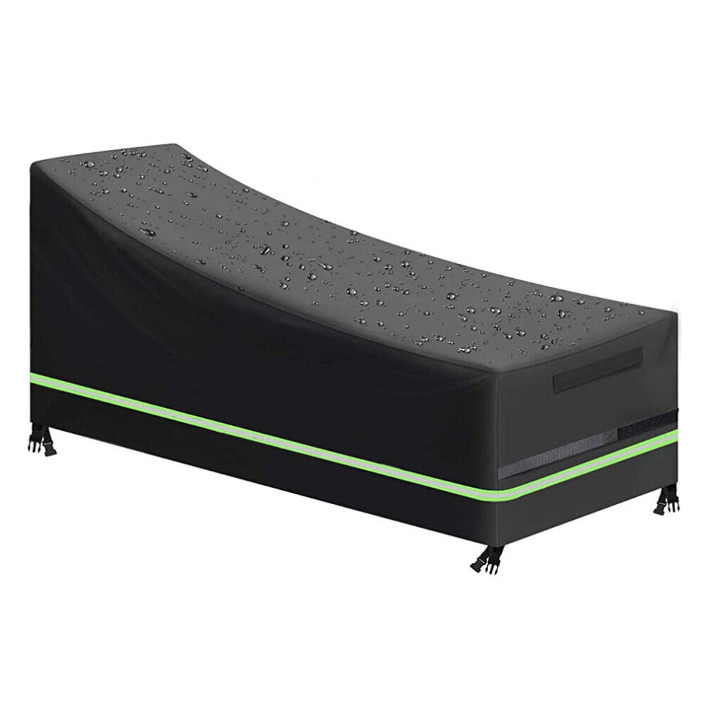 (Black, 1 PCS) Lounge Chair Cover Furniture Cover Waterproof Dustproof Table Chair Protector with Handles Reflective Tape Strip Windproof Buckles-image-OPC-P9NGPQQ-NEW