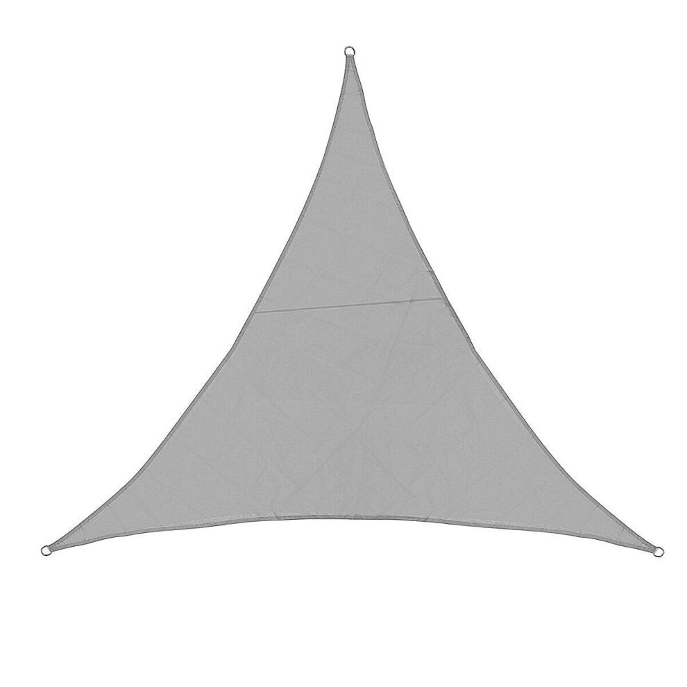 (Grey) Sun Shade Sail Waterproof 420D Oxford Polyester Canopy Cover Awning Garden Yard Plant Protection