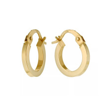 9ct Yellow Gold 8mm Hoop Earrings 9455817