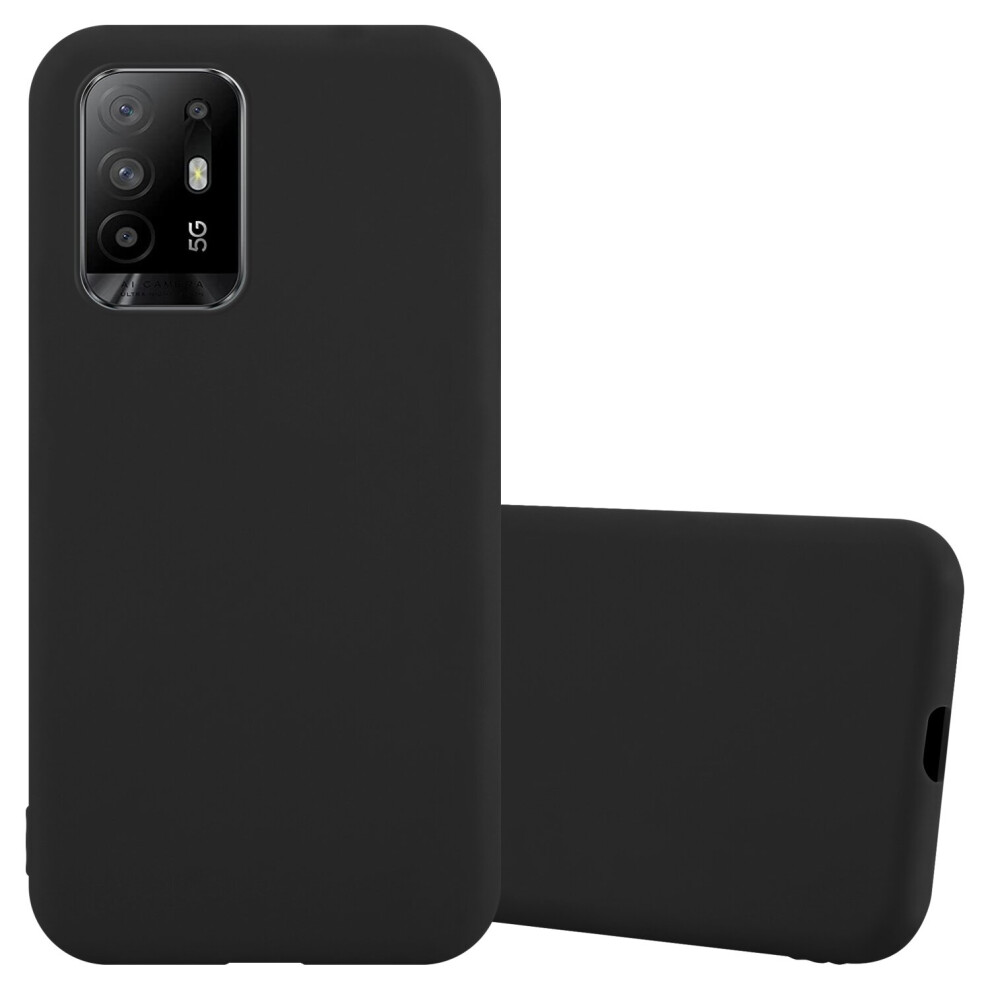 Cadorabo (Black) Case For Oppo A94 5G Cover Protection Tpu Silicone Gel Back Case Candy Design Black
