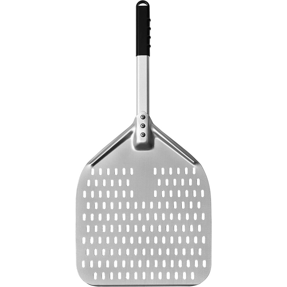 12" Perforated Pizza Peel |Non-Stick | Long Handle | Ideal for Ooni Pizza Ovens