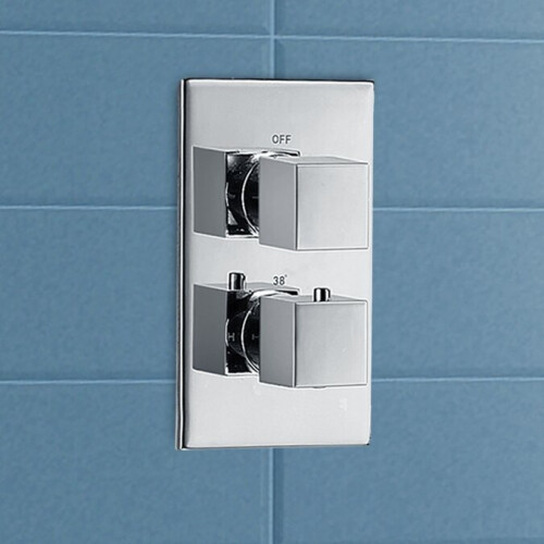 NES Home Lotus Ceiling Rainfall Shower Head with Concealed Thermostatic Control 2
