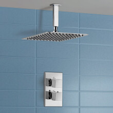 Lotus Ceiling Rainfall Shower Head with Concealed Thermostatic Control