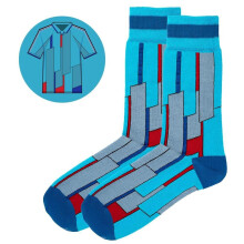 SicSock Barcelona 1995 Away Kit Retro Football Shirt Socks UK Size 7-11