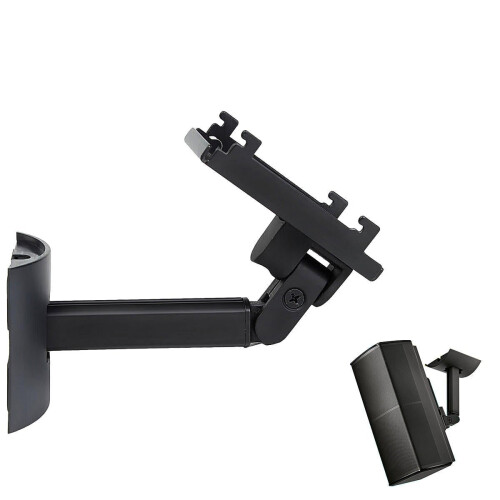 (White) Wall Mount Speaker Holder Wall Bracket Mount Ceiling Rotating Bracket Holder 2