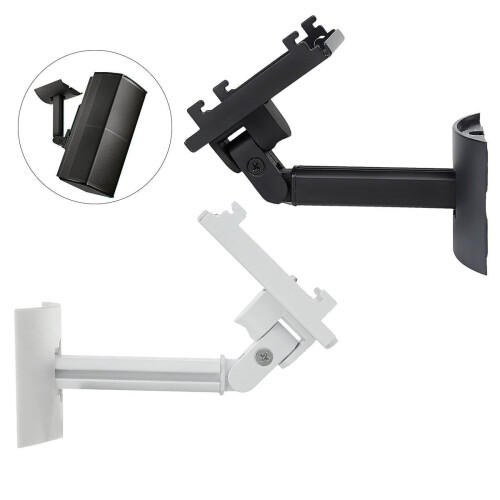 (Black) Wall Mount Speaker Holder Wall Bracket Mount Ceiling Rotating Bracket Holder 1