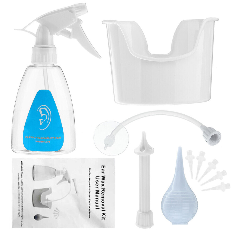 Greenzech Ear Wax Cleaner Bottle Earwax Removal Kit Ear Washer Flush Syringe For Adult Kid