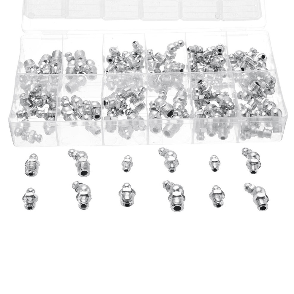130Pcs Metric Imperial Fitting Bsp Unf M6 M8 M10 Assorted Hydraulic Grease Nipples Pipes Fittings 3654659277435