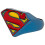 Superman Superman 837930-size9 Superman Symbol Blue Power Ring - Size 9 1
