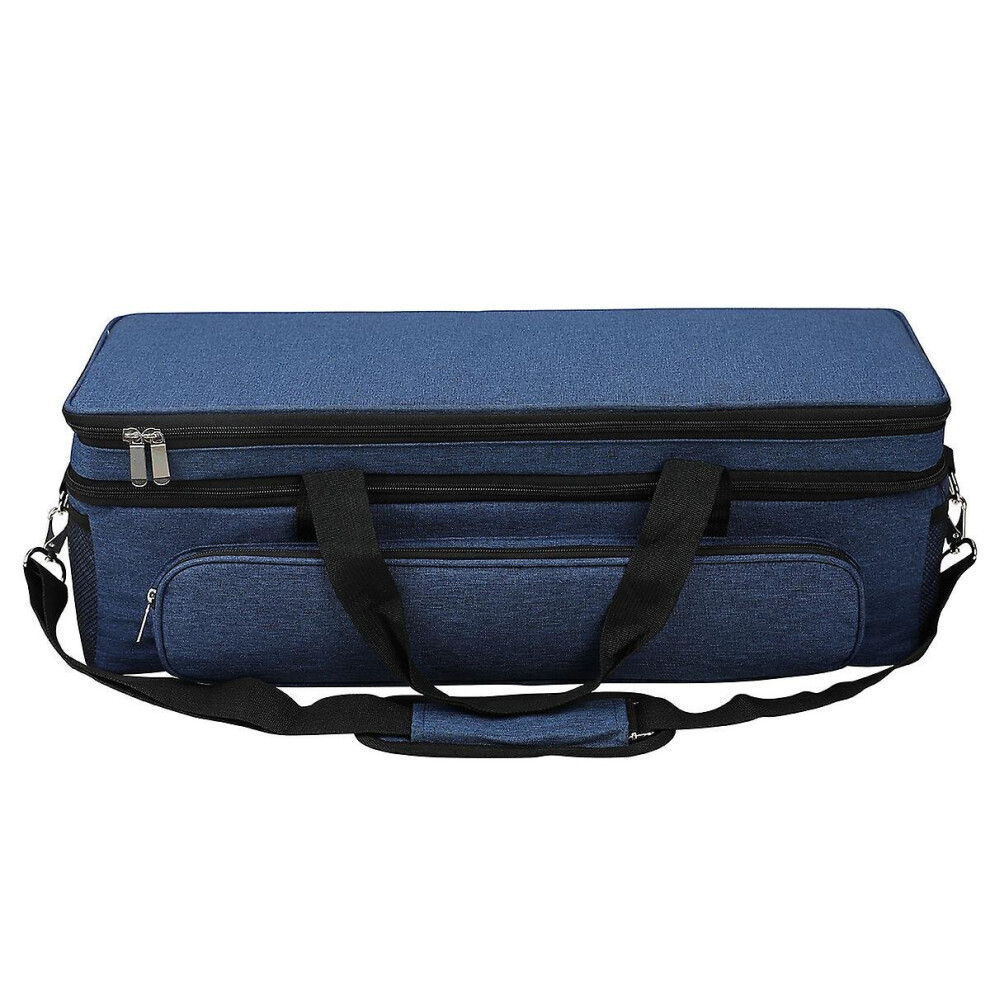 (Blue) Cutting Machine Bag Carrying Storage Bag Portable Double Layer Tote Bag 768637946787