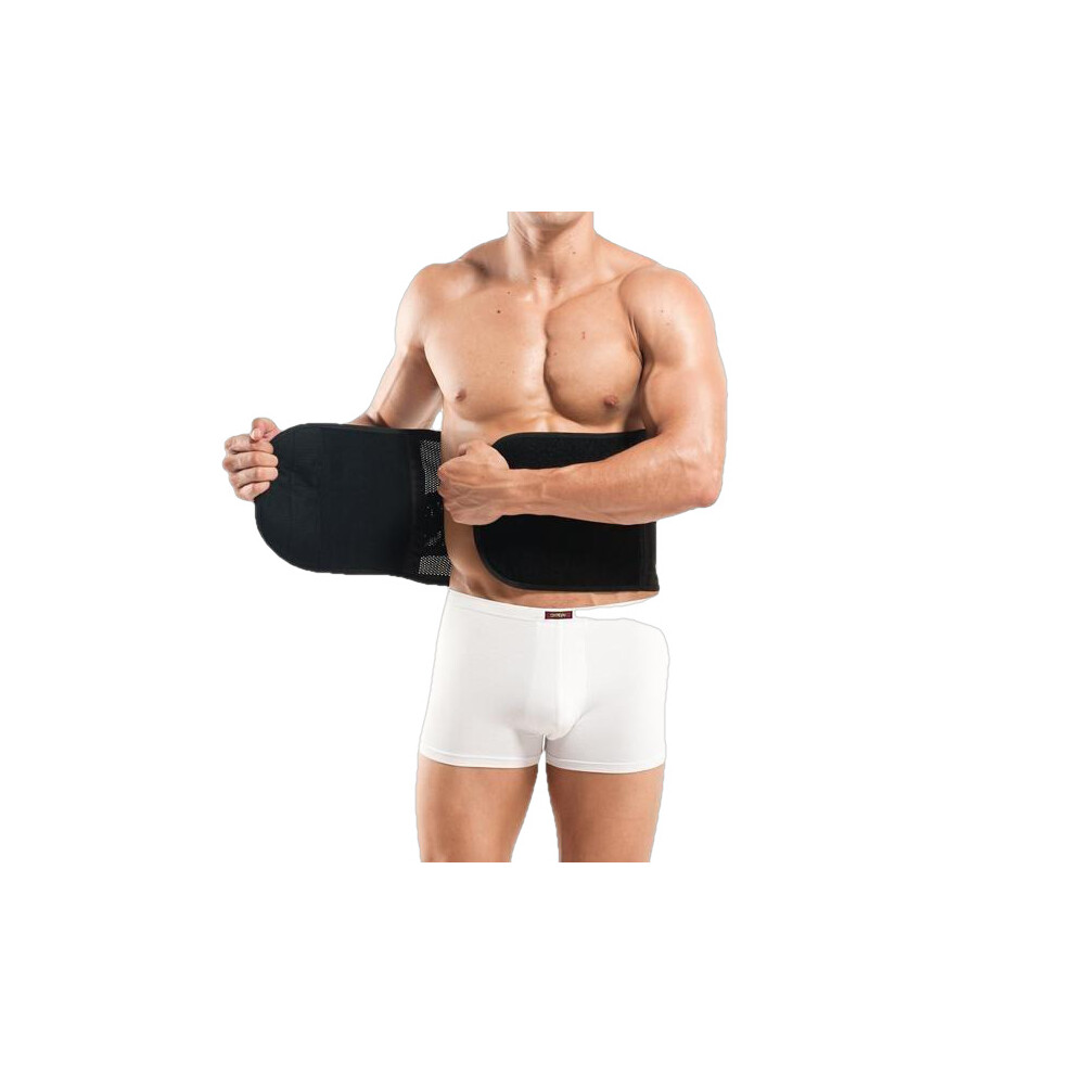 (Black, M) Adjustable High Elastic Abdomen Gurgling Tummy Tuck Belt-image-OPC-P9NHC92-NEW