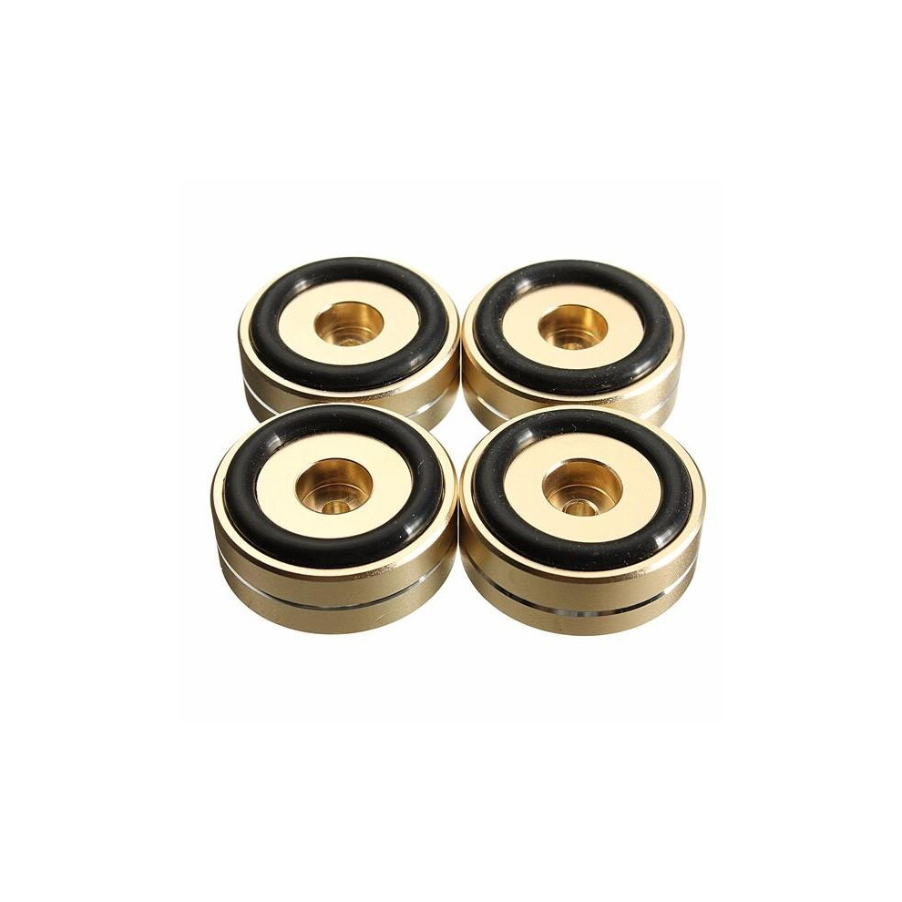 4pcs 40x15mm Isolation Speaker Stand Base Turntable Golden Feet Pad