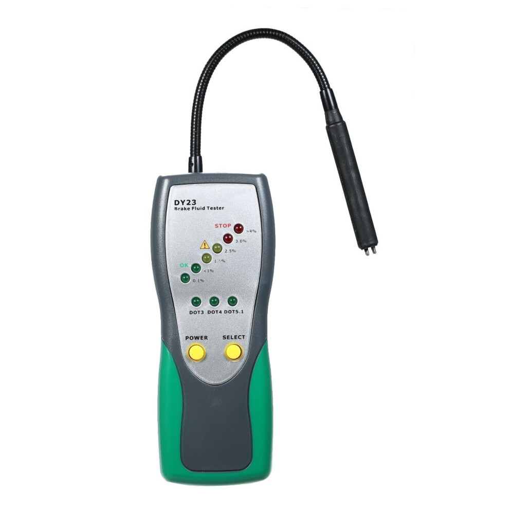 Automotive Brake Fluid Tester Digital Inspection with High-Precision Probe LED Indicator Display