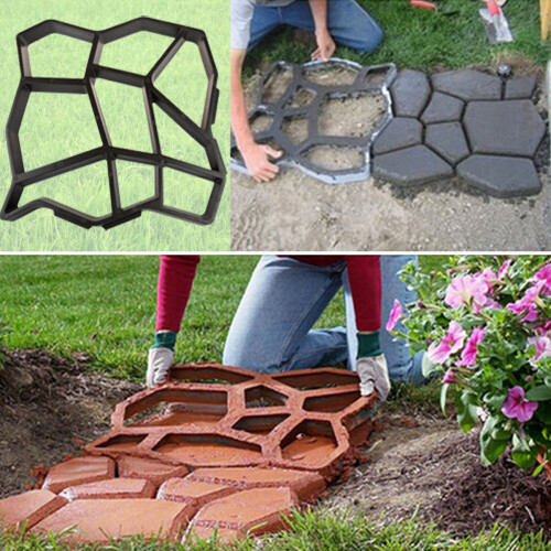 Garden DIY Plastic Path Maker Mold V4 2