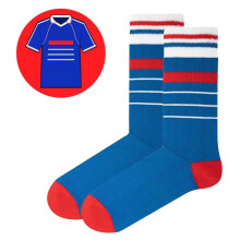 SicSock Iconic France 1998 World Cup Retro Football Shirt Socks UK Size 7-11