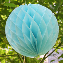 (Baby Blue, 10PCS - 8"(20CM)) Time to Sparkle Unique Honeycomb Balls Poms Birthday Baby Shower Wedding Decorations
