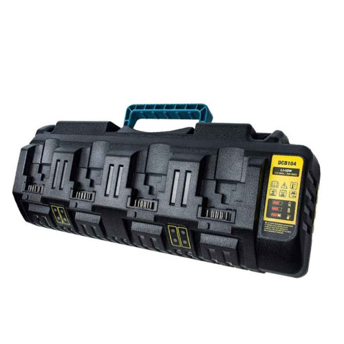Til DeWalt DCB104 18V/54V Flexvolt XR fire-port Li-ion hurtig batterilader 2