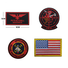 (4Set B) Fun Military Badges Patches For Camp Blankets For Top Gun Flight