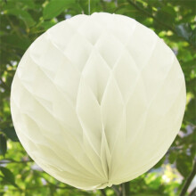 (Ivory, 10PCS - 8"(20CM)) Time to Sparkle Unique Honeycomb Balls Poms Birthday Baby Shower Wedding Decorations