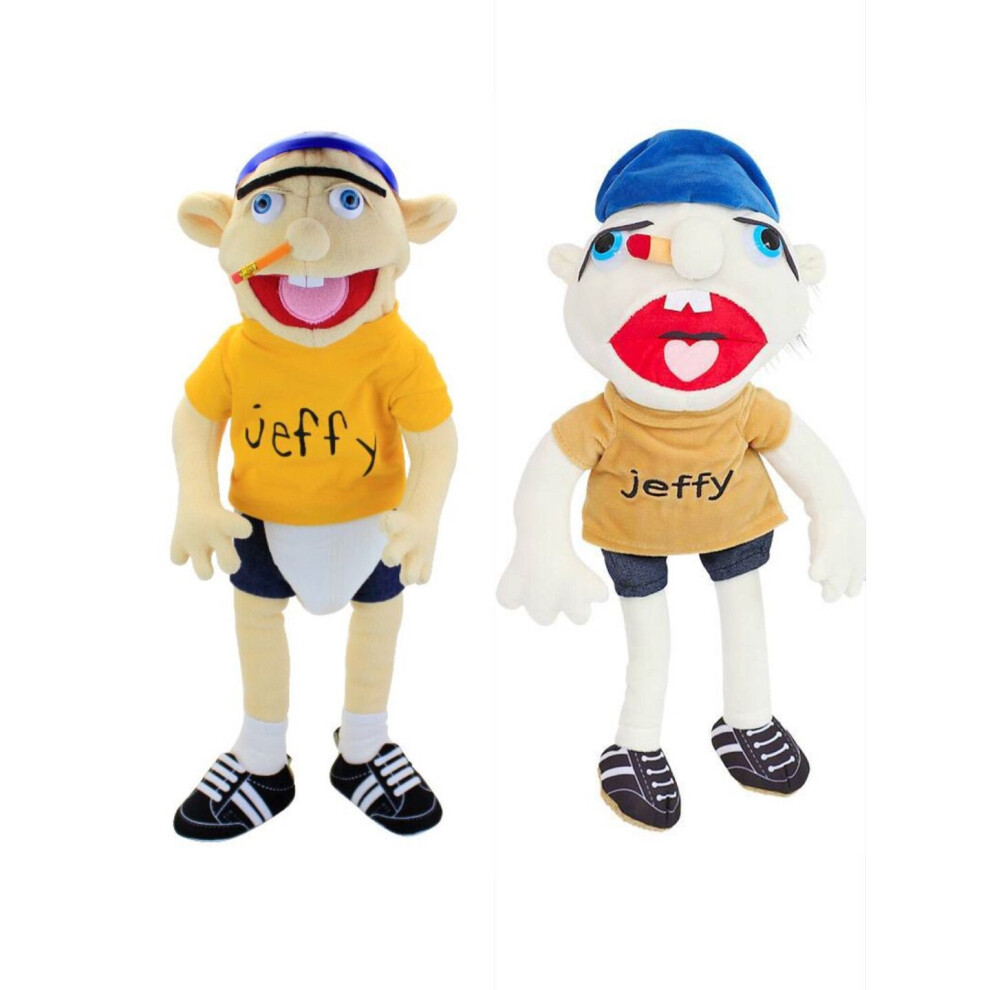 60cm Jeffy Boy Hand Puppet Children Soft Doll Talk Show Props Plush Toys Puppet on OnBuy