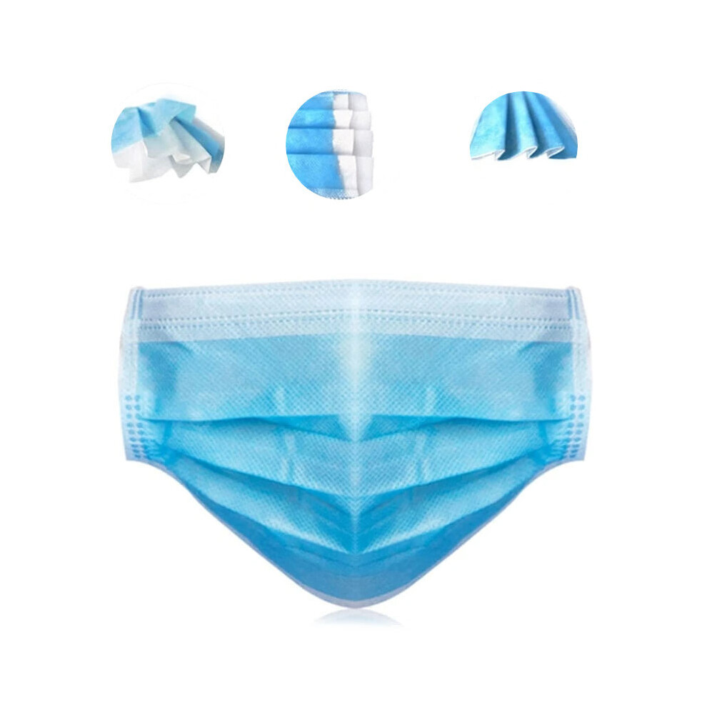 (100pcs) Disposable Masks Anti Particulate 3 Layer Protective with CE Certification
