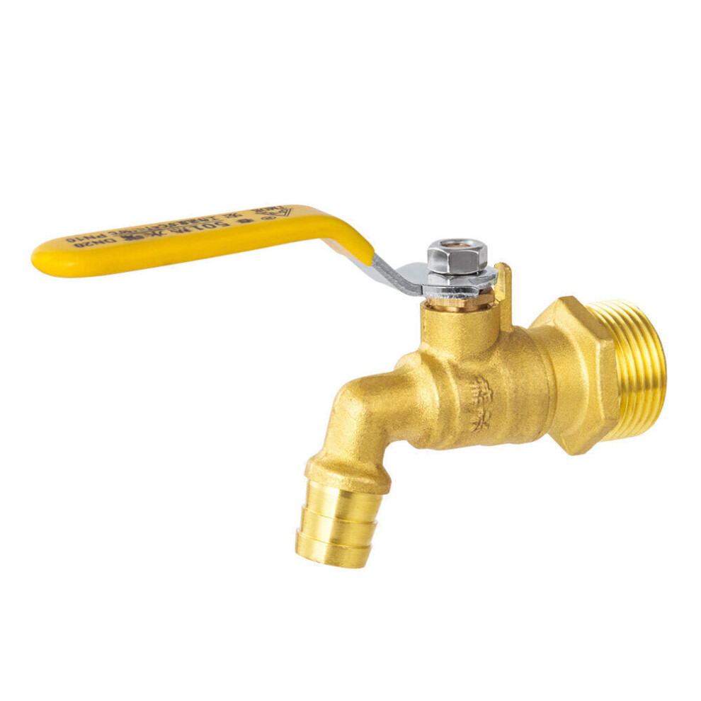 (3/4 inch) Outdoor Faucet Garden Hot Water Bock Tap Brass for Home Connectors Tank Adapter