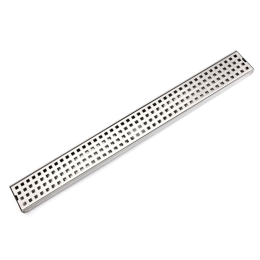 Stainless Steel Tile Insert Linear Shower Grate Bathroom Floor Drain Channel