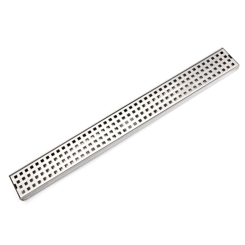 Stainless Steel Tile Insert Linear Shower Grate Bathroom Floor Drain Channel 1