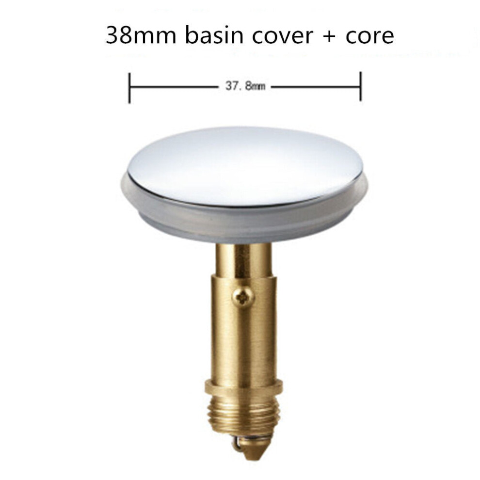 (38mm) Wash Basin Spring Drain Filter Universal Stainless Steel Push-Type Spring Core Leaking Plug Accessories Kitchen Sink Seal Draine
