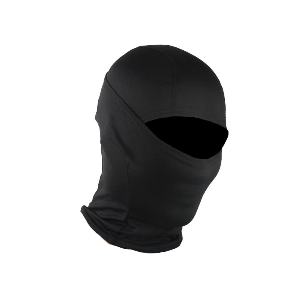 Greenzech (Black) Camouflage Outdoor Cycling Hunting Hood Protection Balaclava Head Face Cover Black