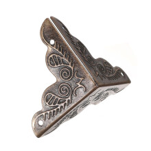 (Black) 30Pcs Elegant Decorative Corner Protectors Brackets Edge Cover Rattan Pattern 3 Colors