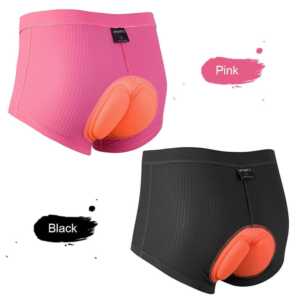 (Pink, XL) Women's Cycling Shorts 3D Padded Bicycle Bike Underwear Breathable Quick Dry