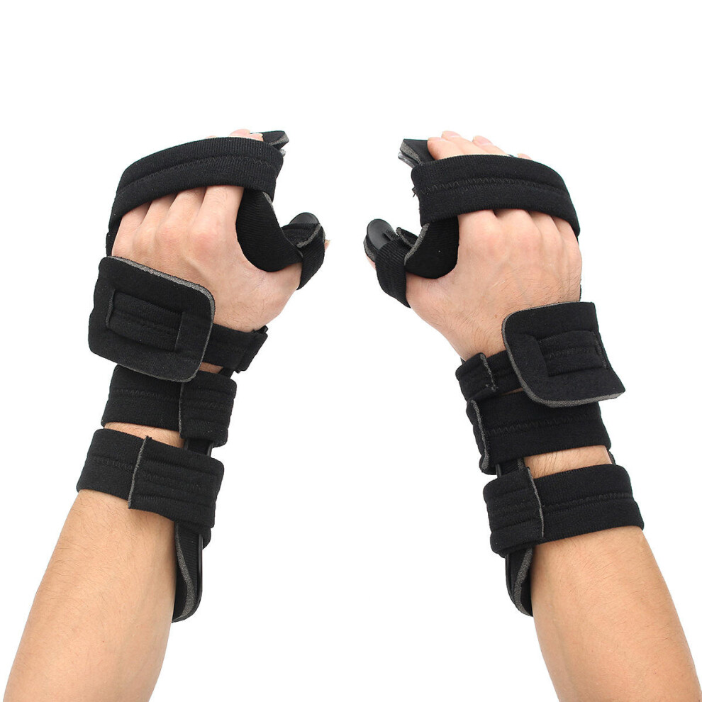 (Left, S) Hand Wrist Hard Support Fracture Sprain Arthritis Splint Spasm Brace