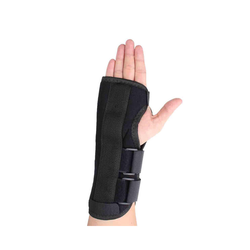 Greenzech (Right Hand, L) Steel Plate Wrist Brace Support Sprain Forearm Splint Band