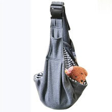 (Dark Gray) Pet Backpack Adjustable Shoulder Strap Big Capacity Pet Single Shoulder Bag Diagonal Cross Bag