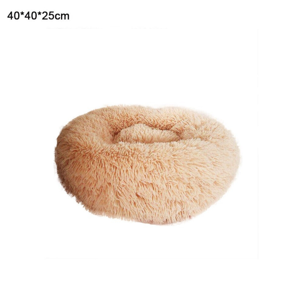 (40cm) Plush Doghouse Sofa Bed Warm Dog Mat Non-slip Washable Pet Mat