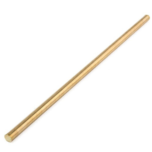 9mm Diameter 300mm Length Brass Solid Round Rod Stick 2