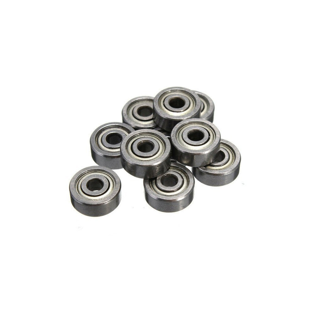 10Pcs 3X10x4mm Ball Bearings Shielded Radial Ball Bearing 3654659377401