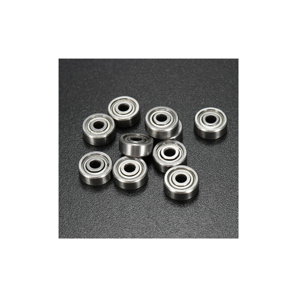 10pcs 3x8x4mm Ball Bearings Miniature Double Shielded Ball Bearing