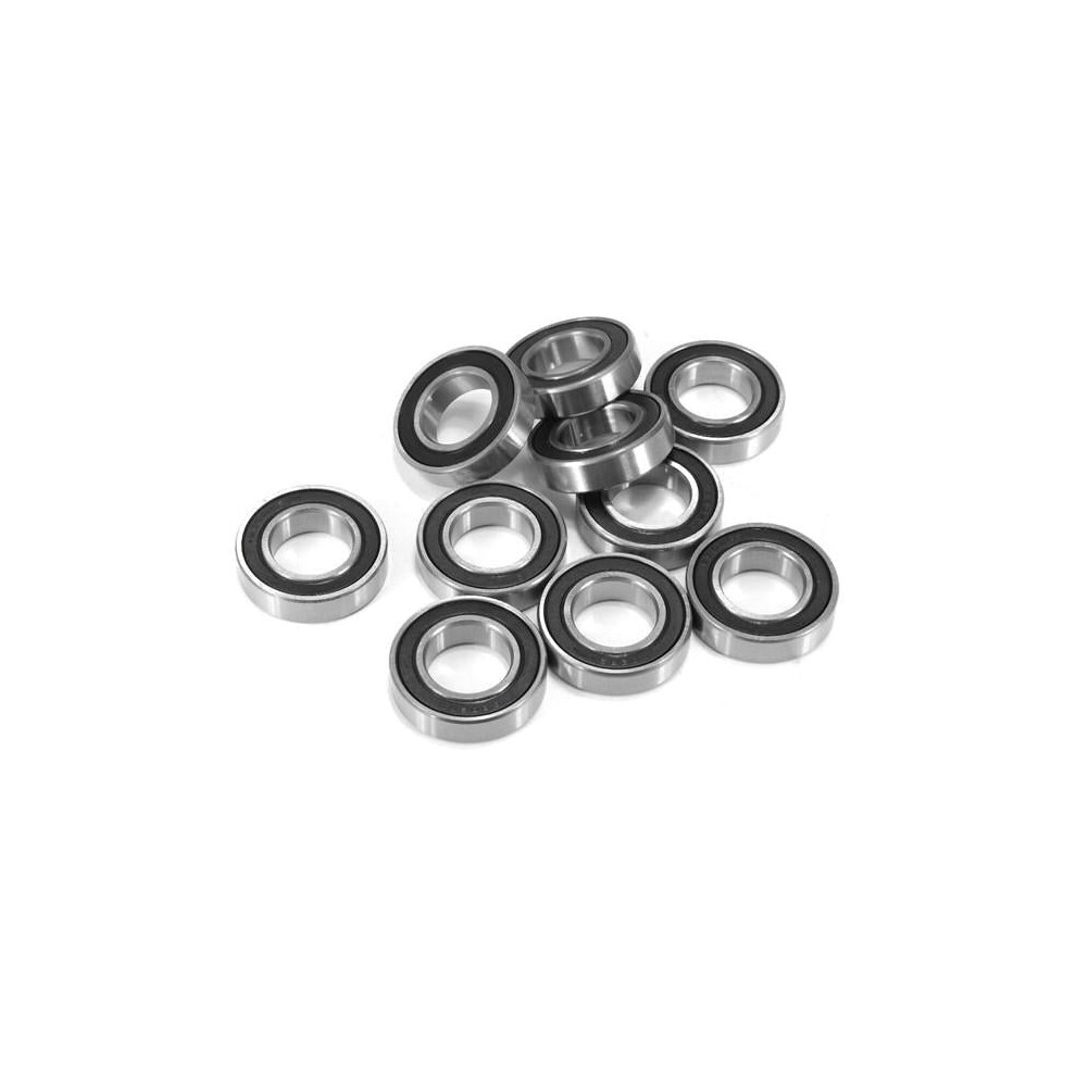 10pcs 15mmx24mmx5mm Deep Groove Metal Rubber Shielded Sealed Ball Bearings