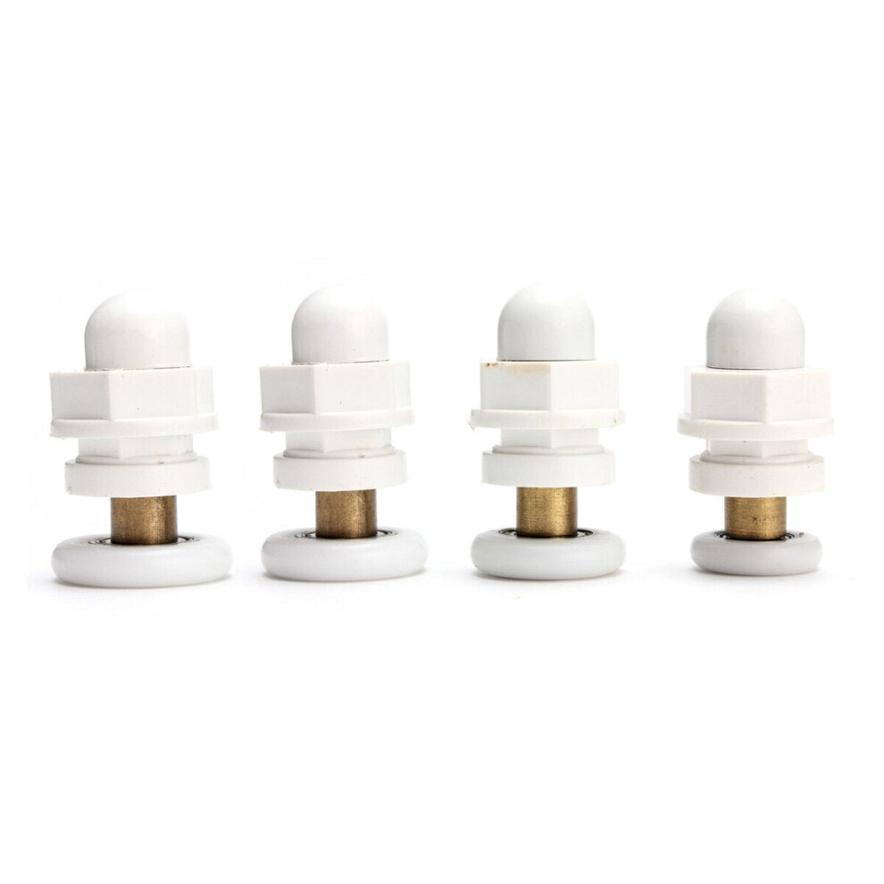 (23mm) 4pc Partiality Shower Bath Door Rollers Runners Wheels Pulleys-image-OPC-P9NHMGC-NEW